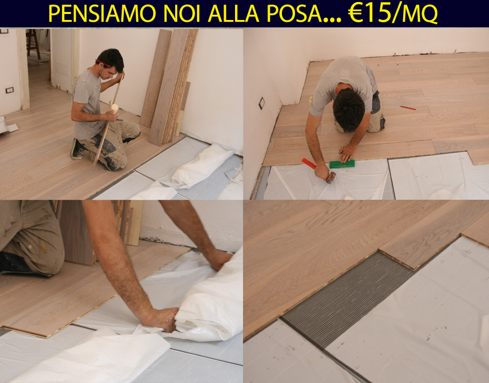 posa pavimenti di legno Roma
